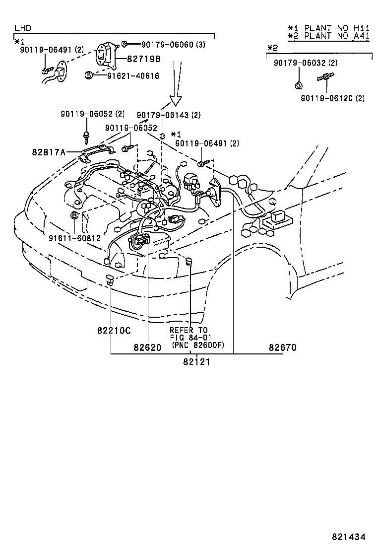 82151-2D590 WIRE, FRONT DOOR, RH product image