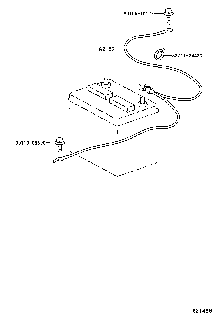 82185-21060 WIRE, BACK DOOR, NO.2 product image