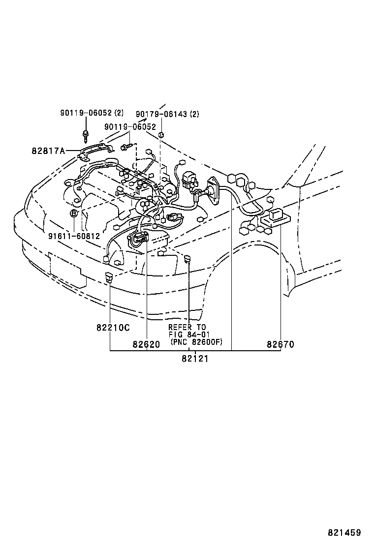 82121-05260 WIRE, ENGINE product image