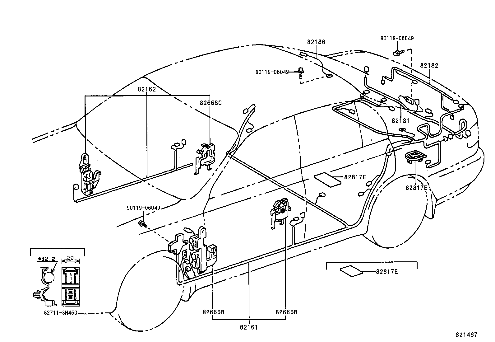 82121-05260 WIRE, ENGINE product image