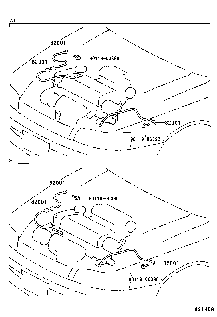82121-05260 WIRE, ENGINE product image