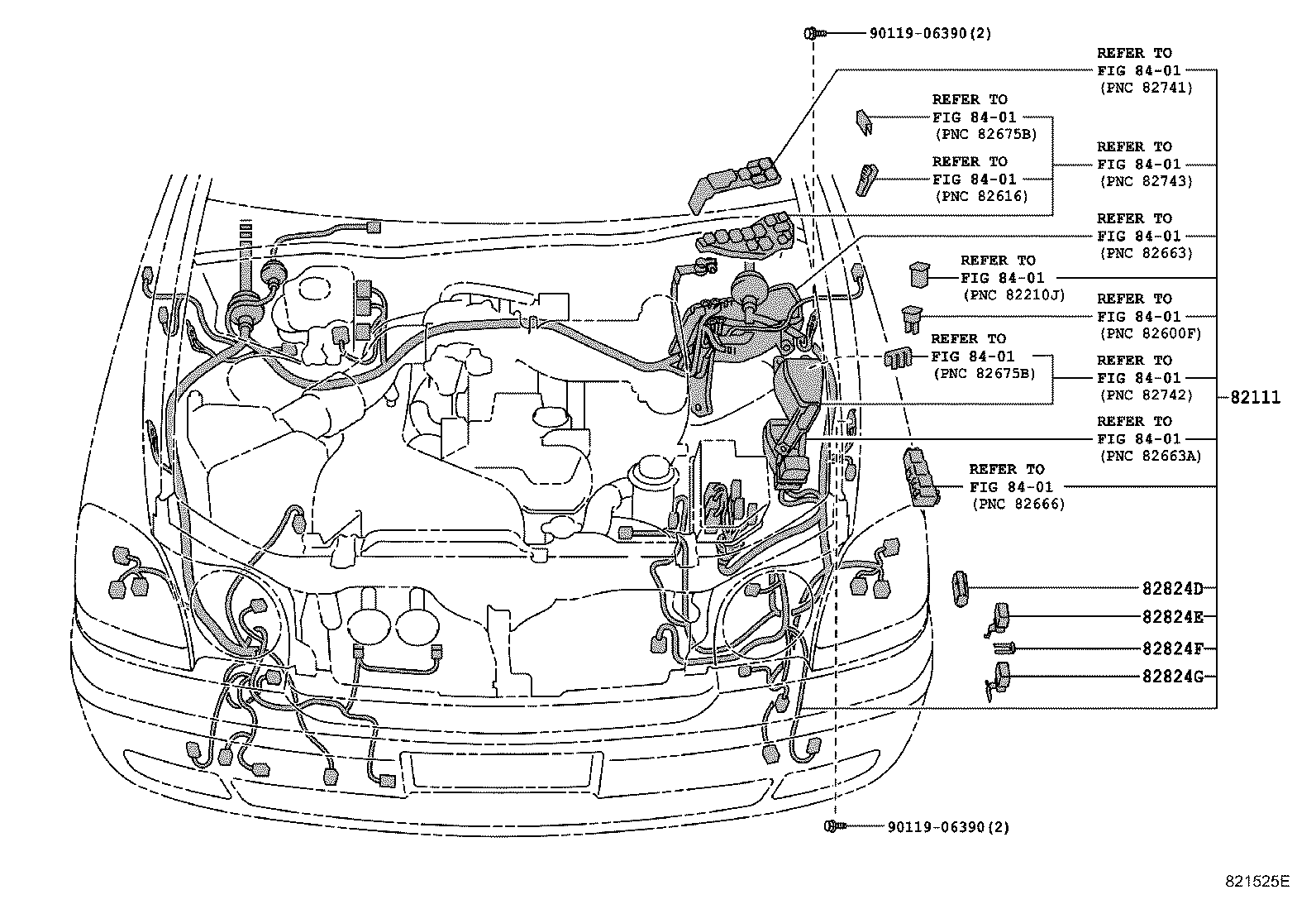 82817-51050 PROTECTOR, WIRING HARNESS, NO.2 product image