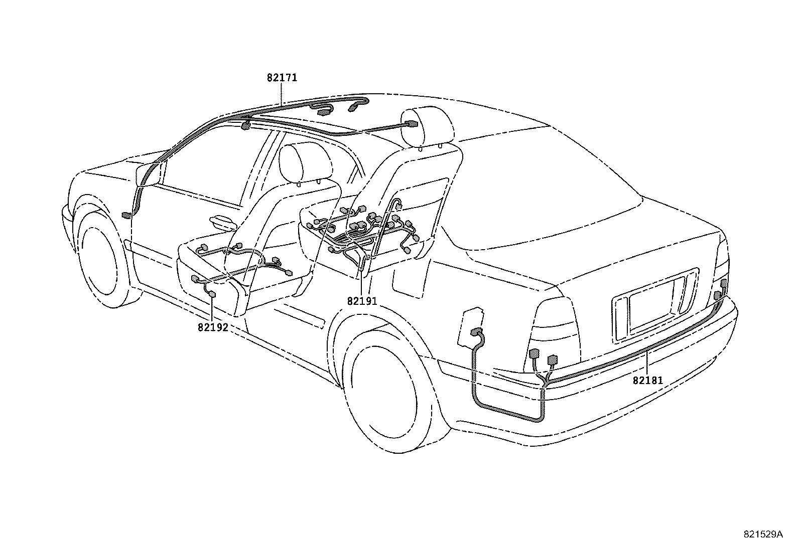 82817-51050 PROTECTOR, WIRING HARNESS, NO.2 product image