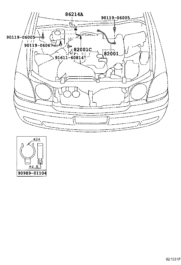 82817-51050 PROTECTOR, WIRING HARNESS, NO.2 product image