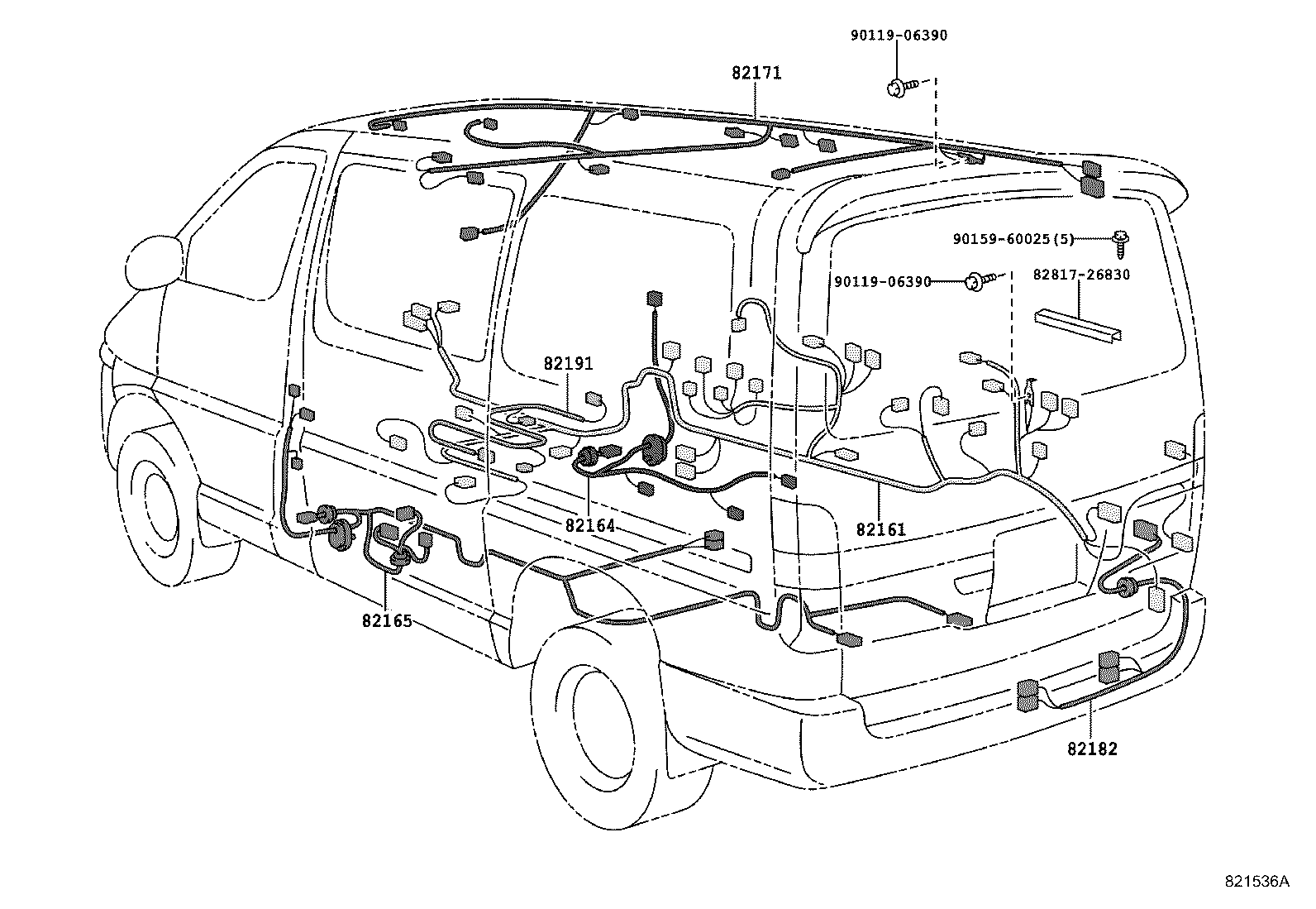 82120-26050 HARNESS ASSY, FRONT END WIRE product image