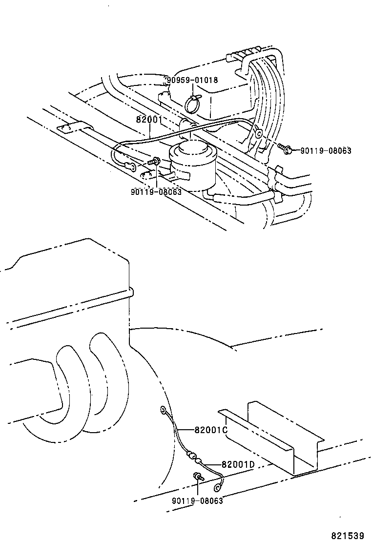 82122-26460 WIRE, ENGINE, NO.2 product image