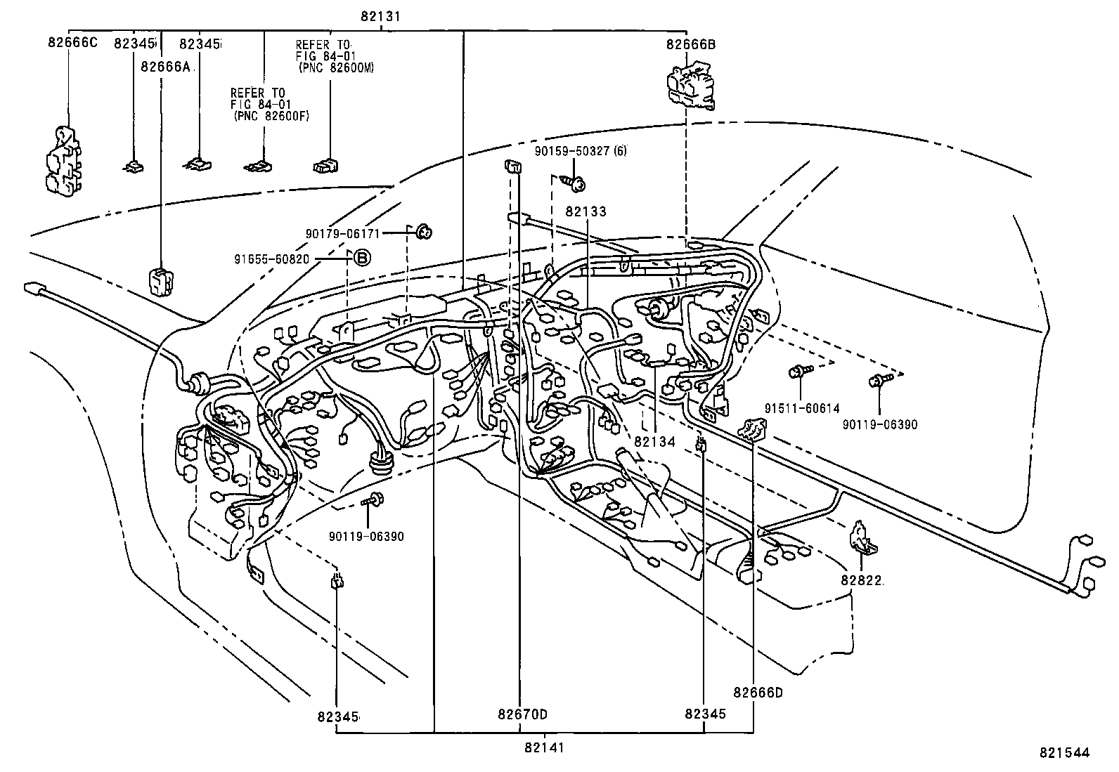 82166-14110 WIRE, CONSOLE BOX product image