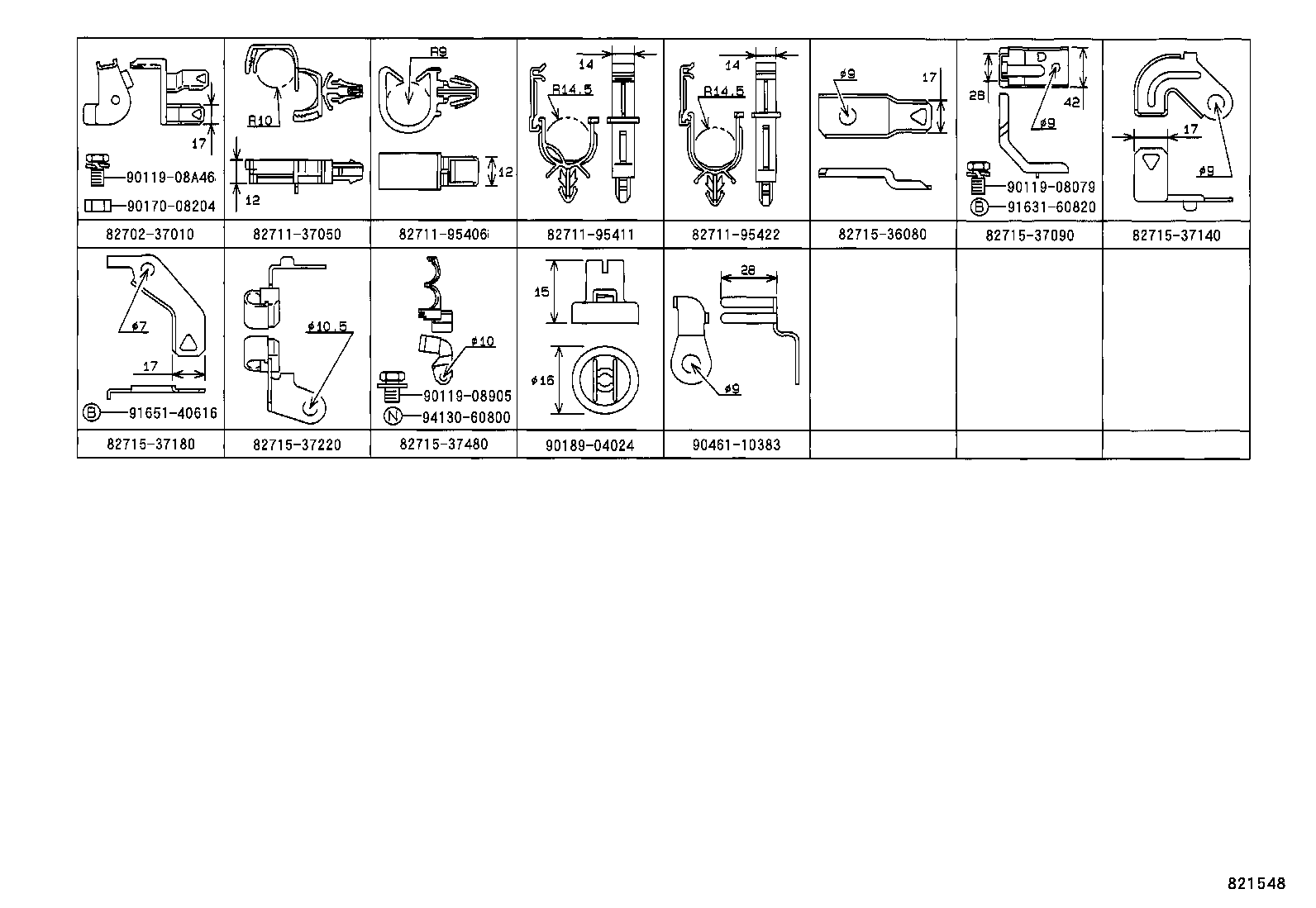 82142-37050 WIRE, INSTRUMENT PANEL, NO.2 product image