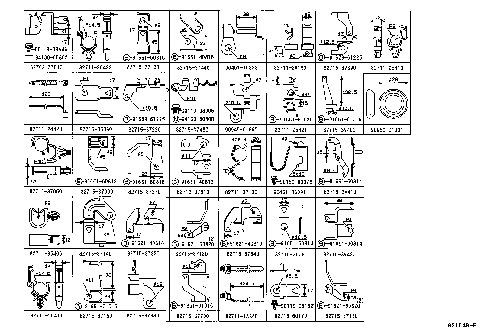 82142-37050 WIRE, INSTRUMENT PANEL, NO.2 product image