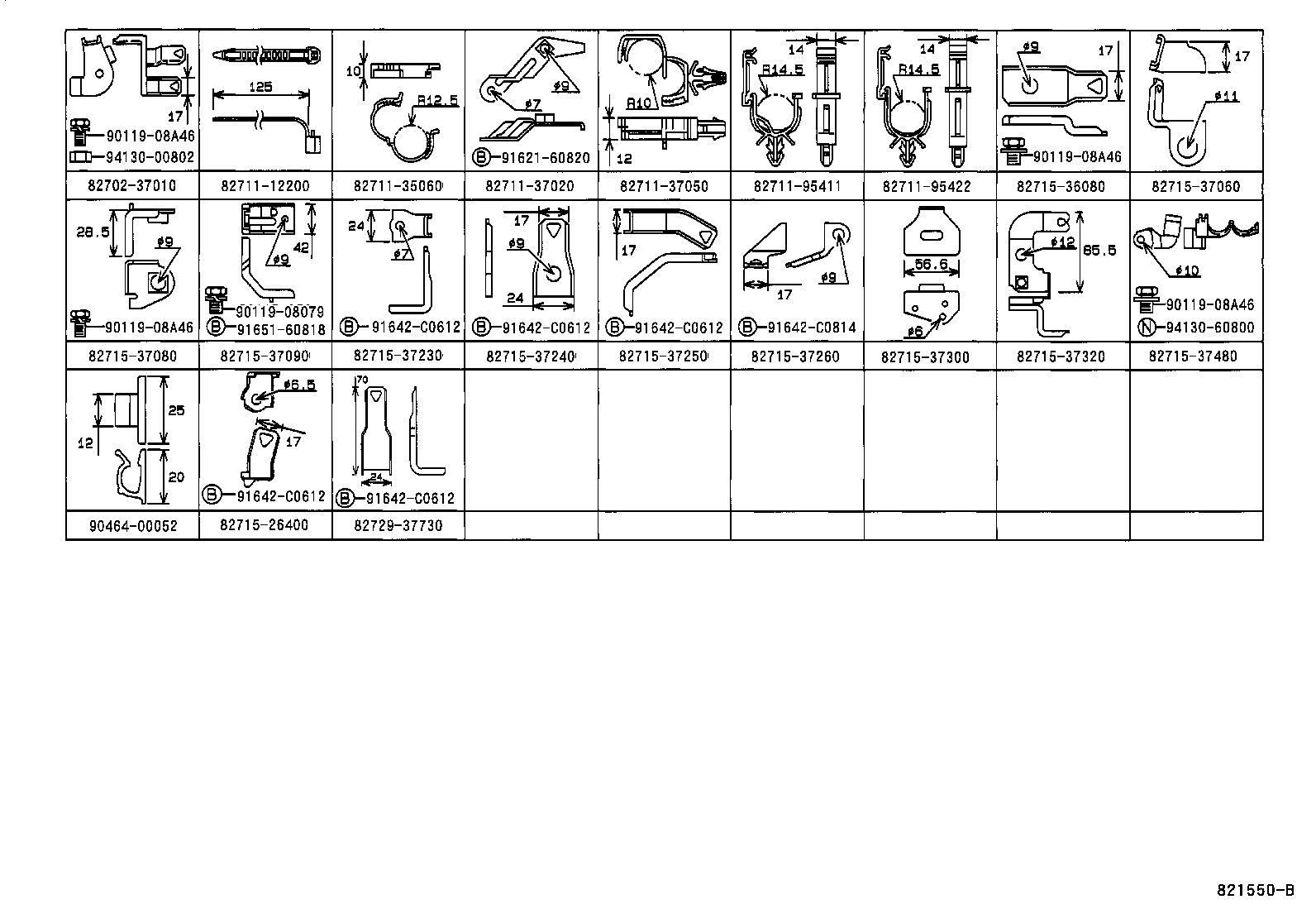 82142-37050 WIRE, INSTRUMENT PANEL, NO.2 product image