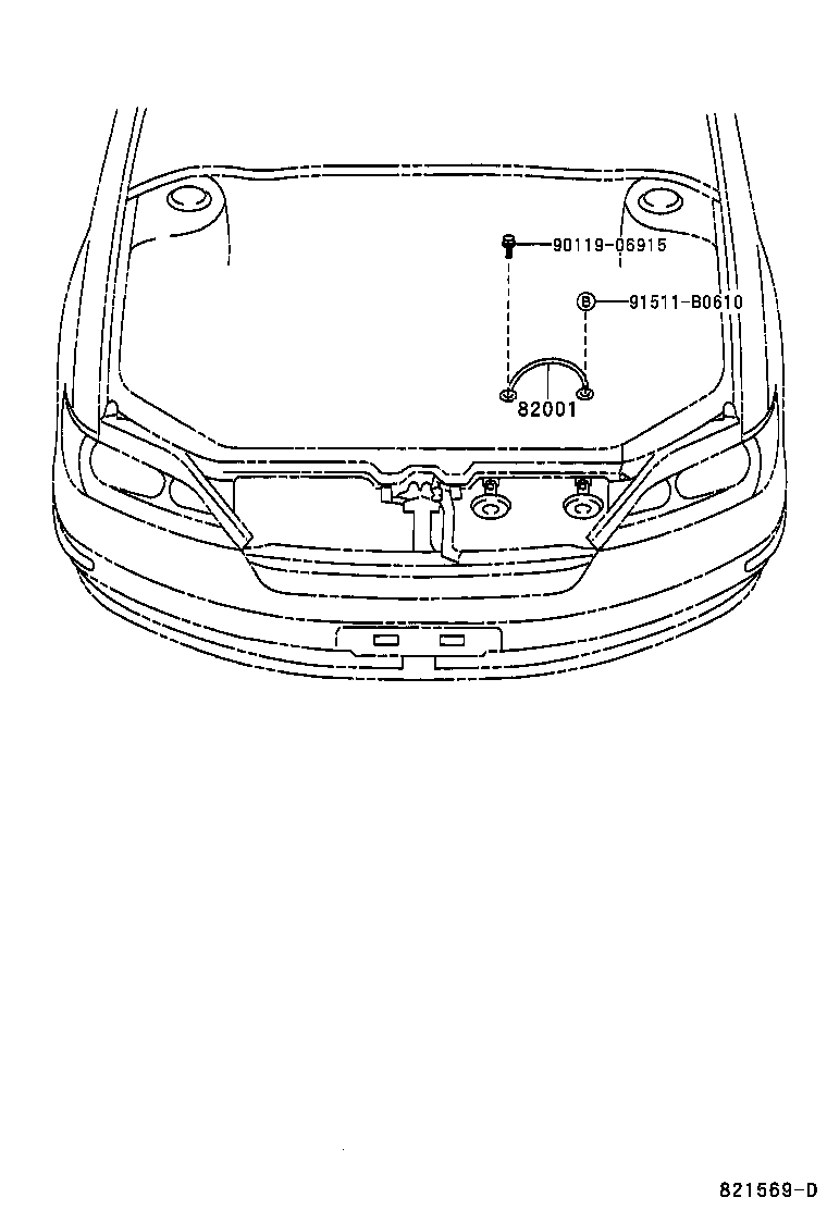 82167-32100 WIRE, SEAT, NO.1 product image