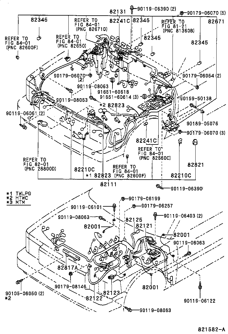 82122-30341 WIRE, ENGINE, NO.2 product image