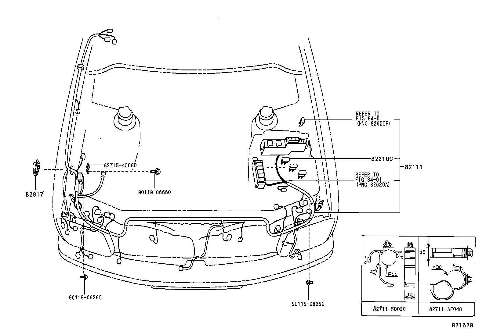 82817-5A790 PROTECTOR, WIRING HARNESS, NO.1 product image