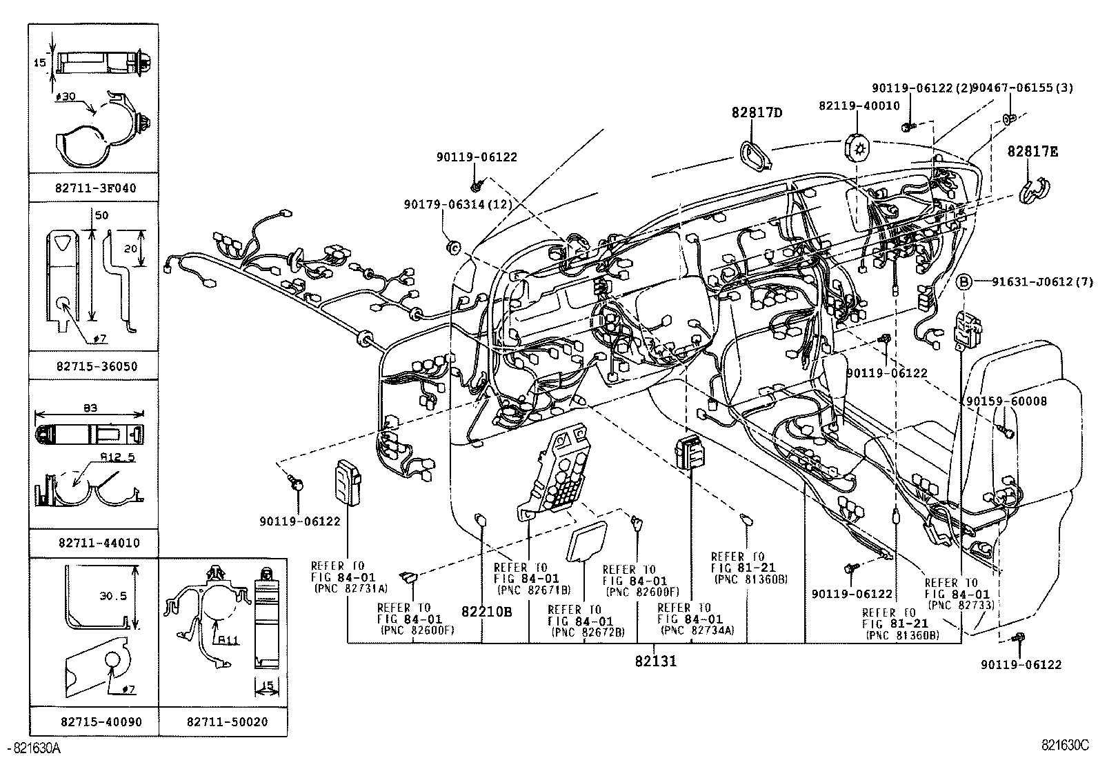 82817-5A790 PROTECTOR, WIRING HARNESS, NO.1 product image