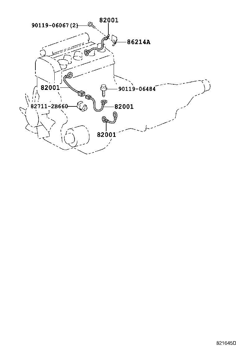 82046-53010 BRACKET, RADIO EARTH product image