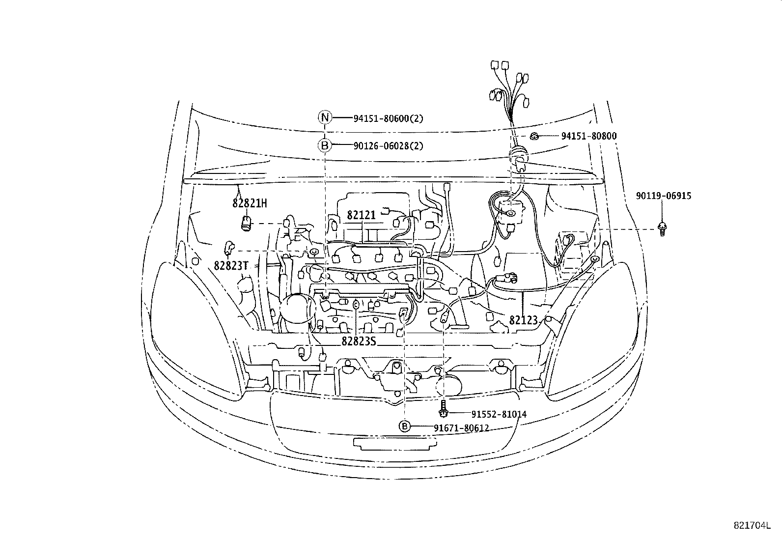 82111-52011 WIRE, ENGINE ROOM MAIN product image