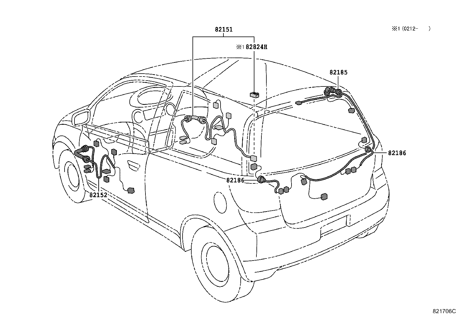 82124-52010 WIRE, ENGINE, NO.4 product image