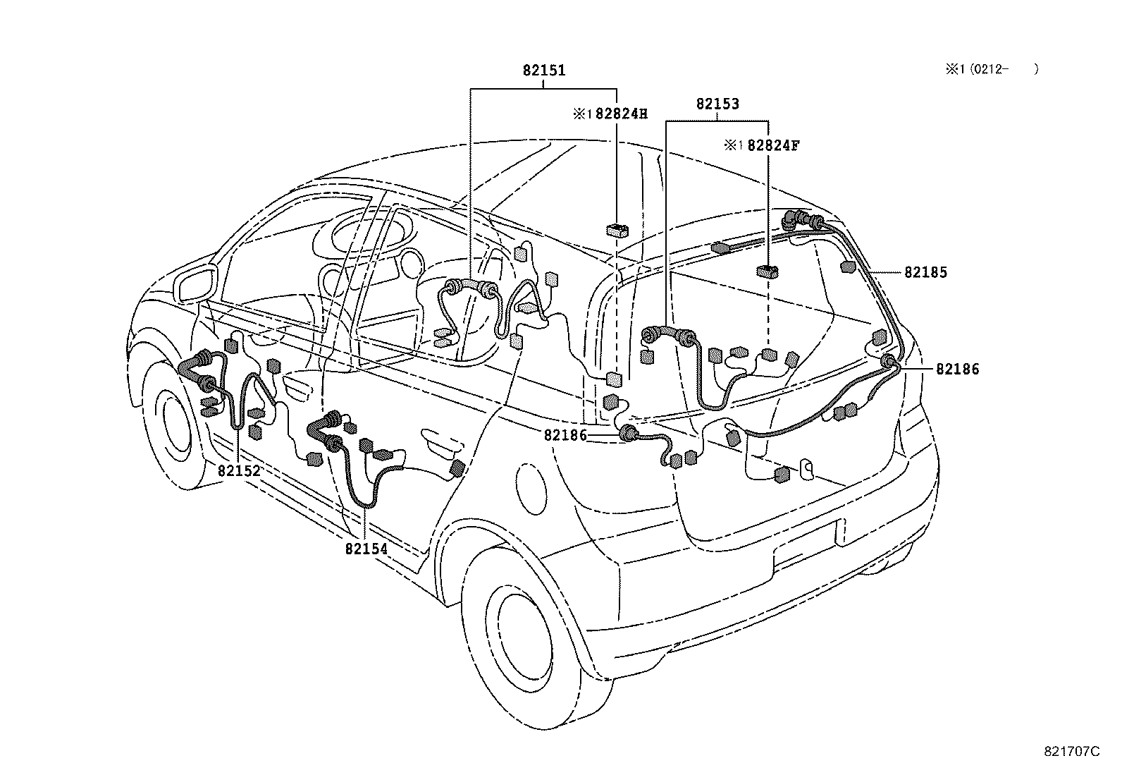 82124-52010 WIRE, ENGINE, NO.4 product image