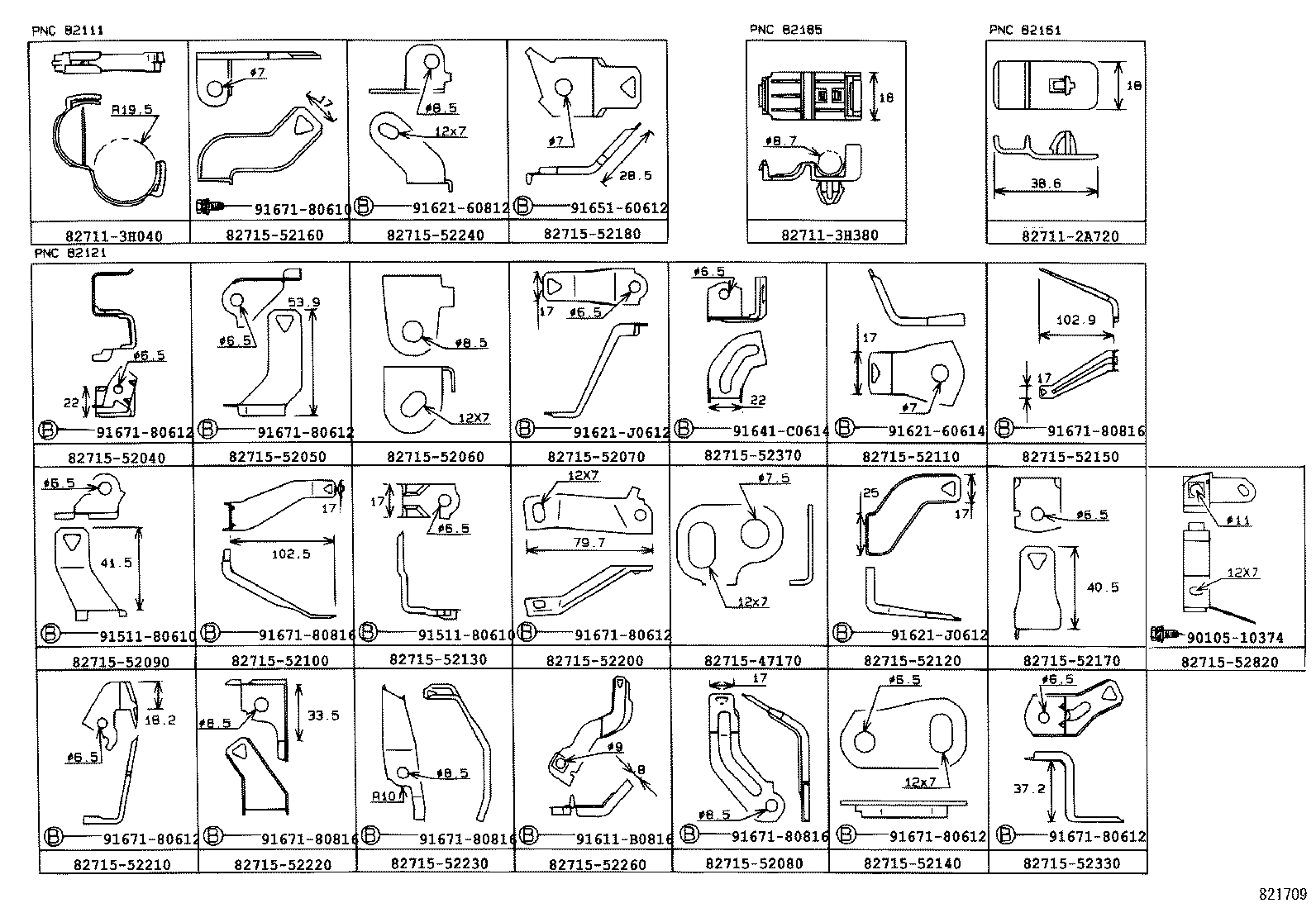 82111-52011 WIRE, ENGINE ROOM MAIN product image
