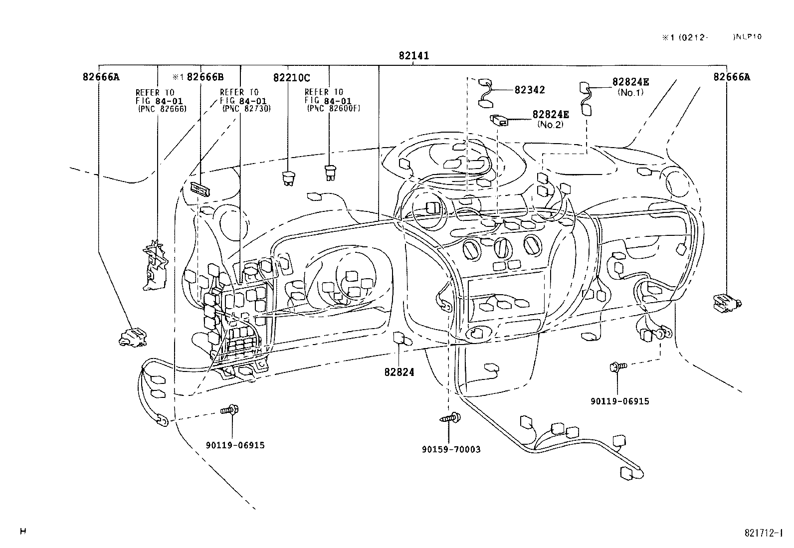 82122-52010 WIRE, ENGINE, NO.2 product image
