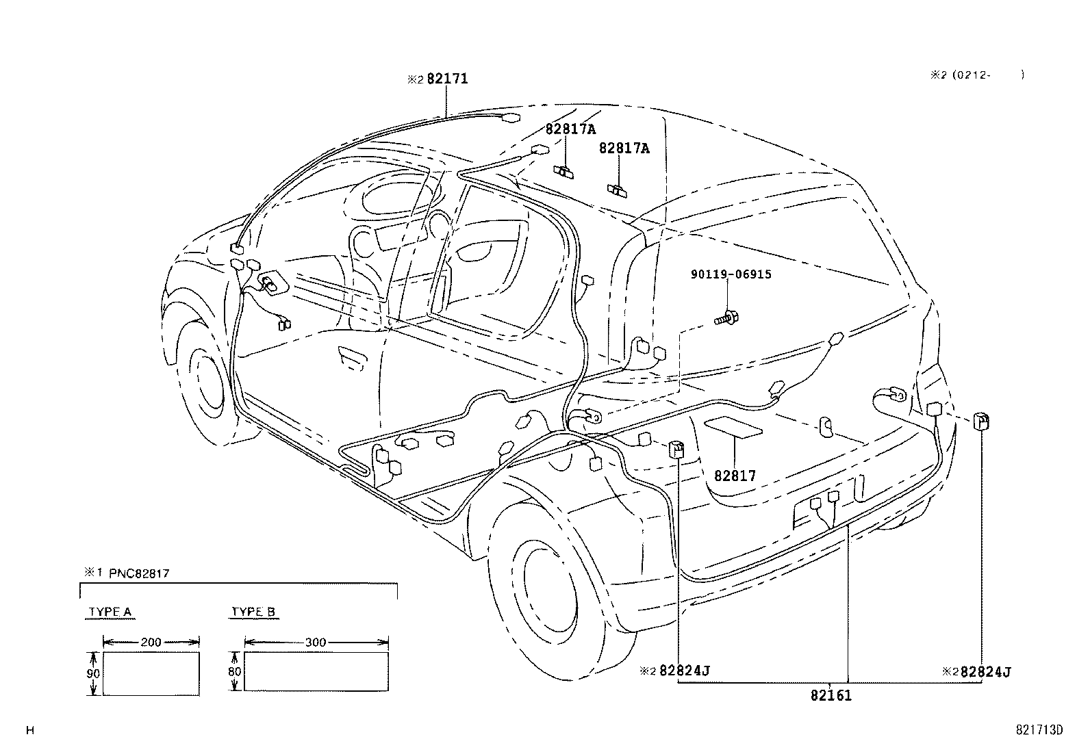 82122-52010 WIRE, ENGINE, NO.2 product image