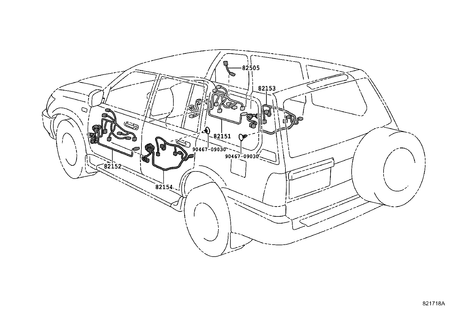 82142-60120 WIRE, INSTRUMENT PANEL, NO.2 product image