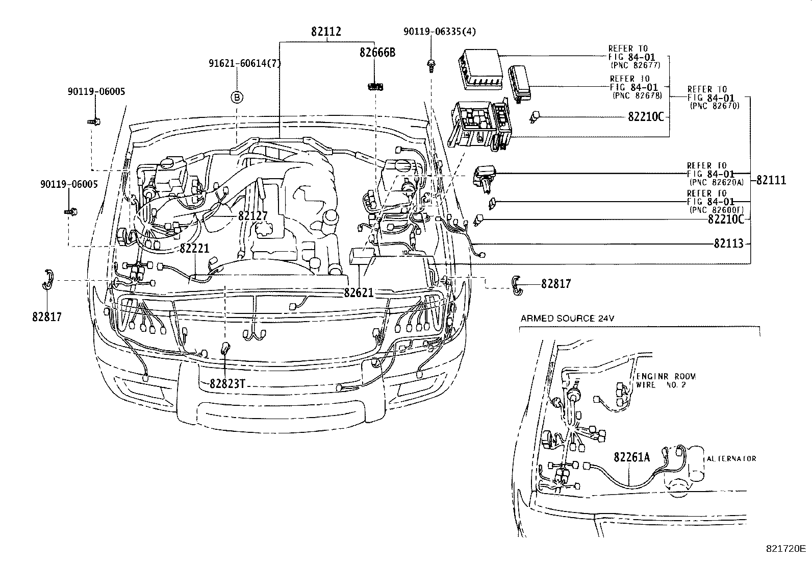 82081-0G010 WIRING ASSY, DOOR LOCK product image