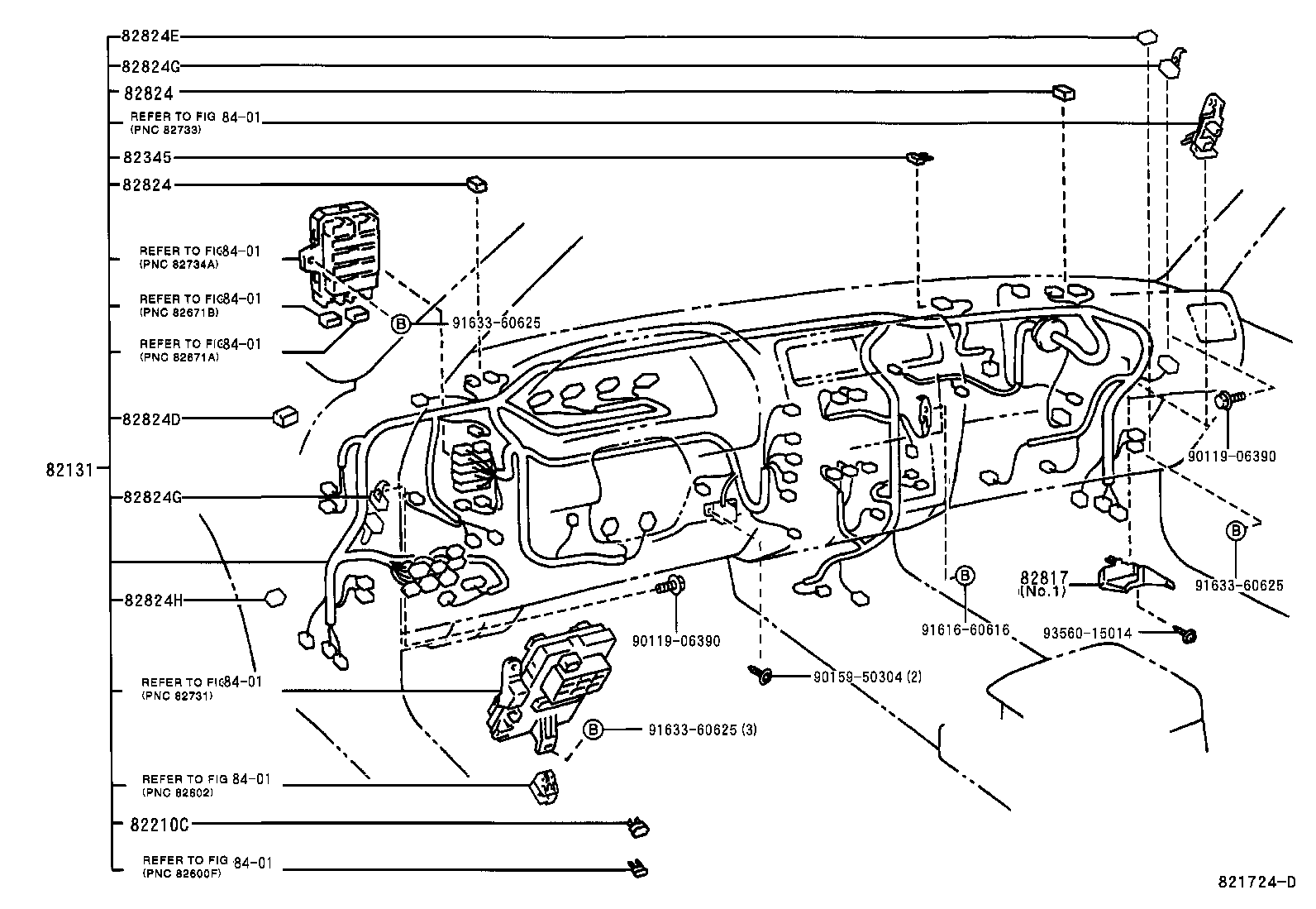 82817-35630 PROTECTOR, WIRING HARNESS, NO.1 product image