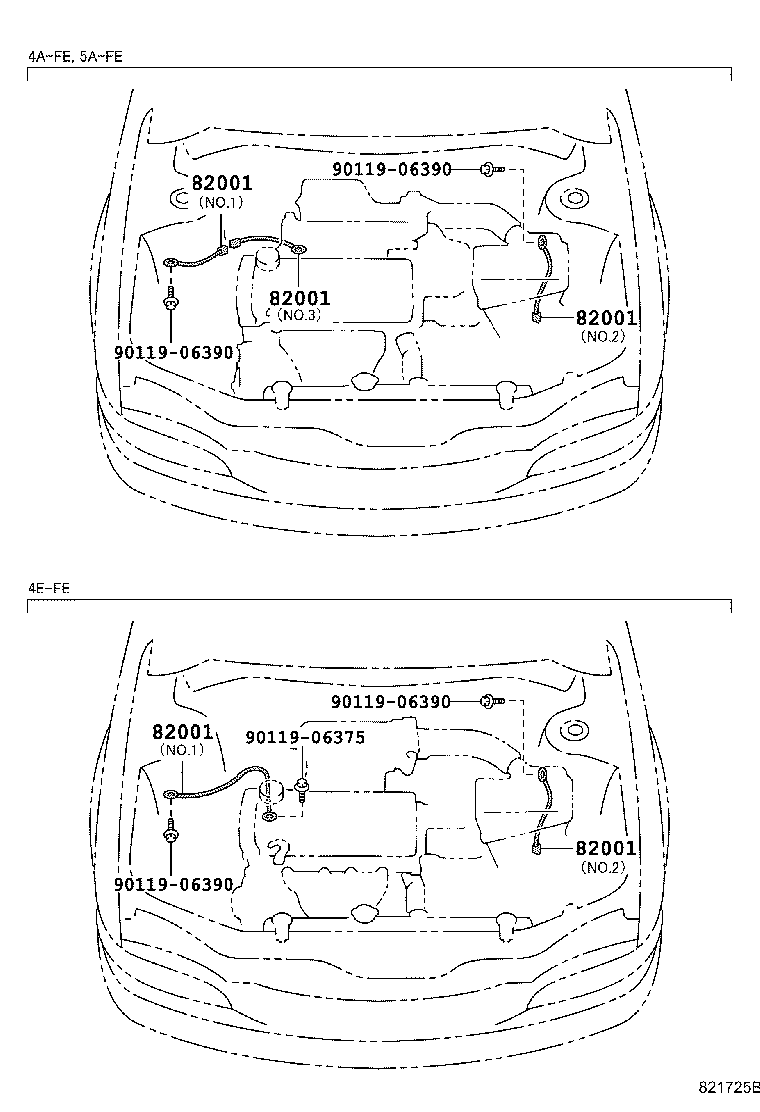82121-1L321 WIRE, ENGINE product image