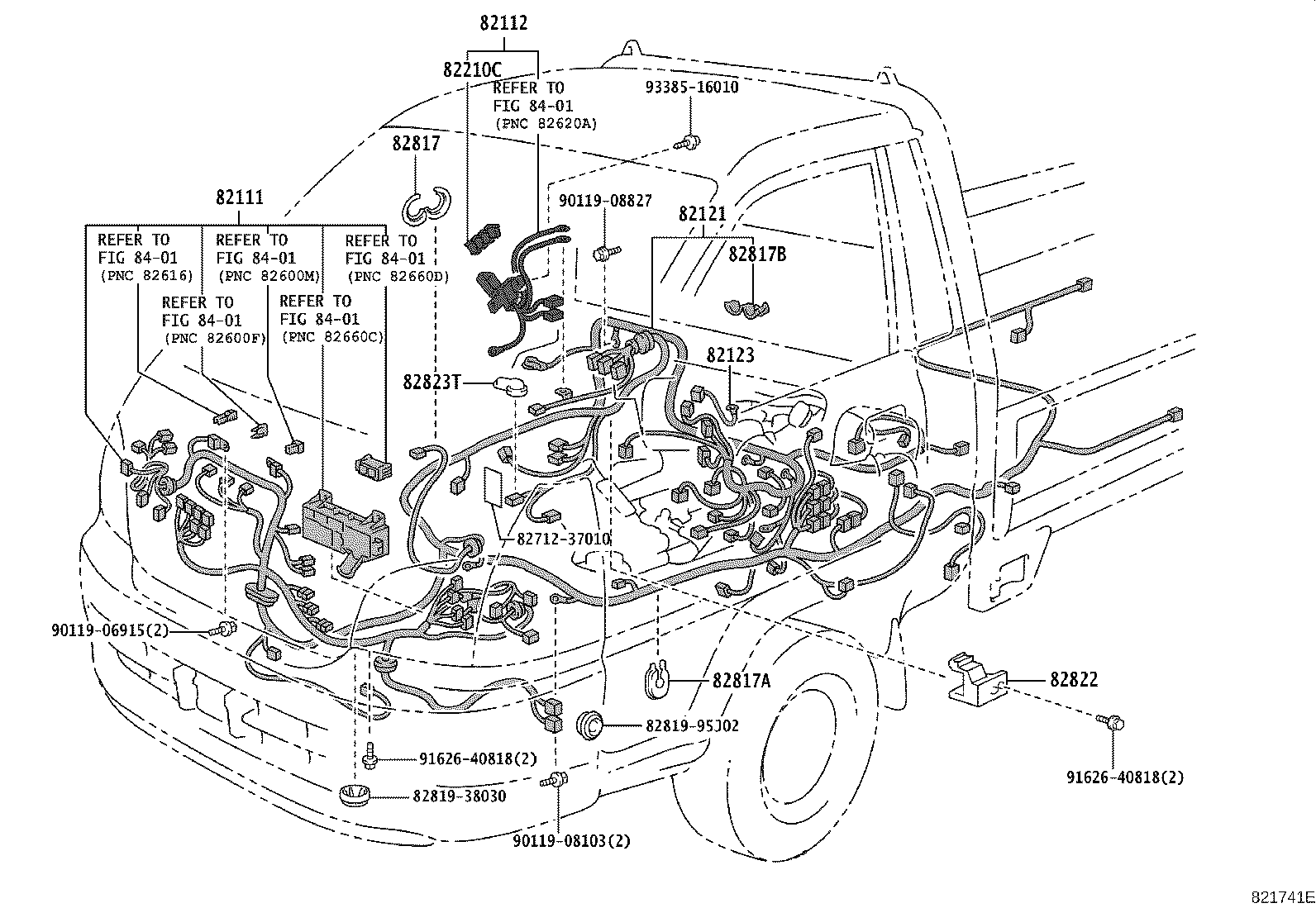 82124-27170 WIRE, ENGINE, NO.4 product image