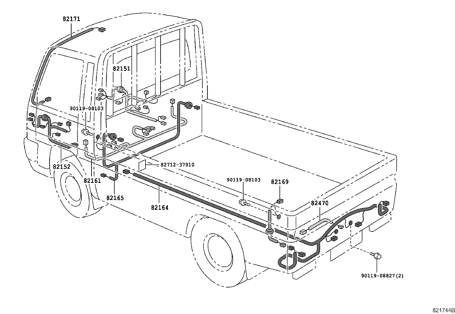 82124-27170 WIRE, ENGINE, NO.4 product image