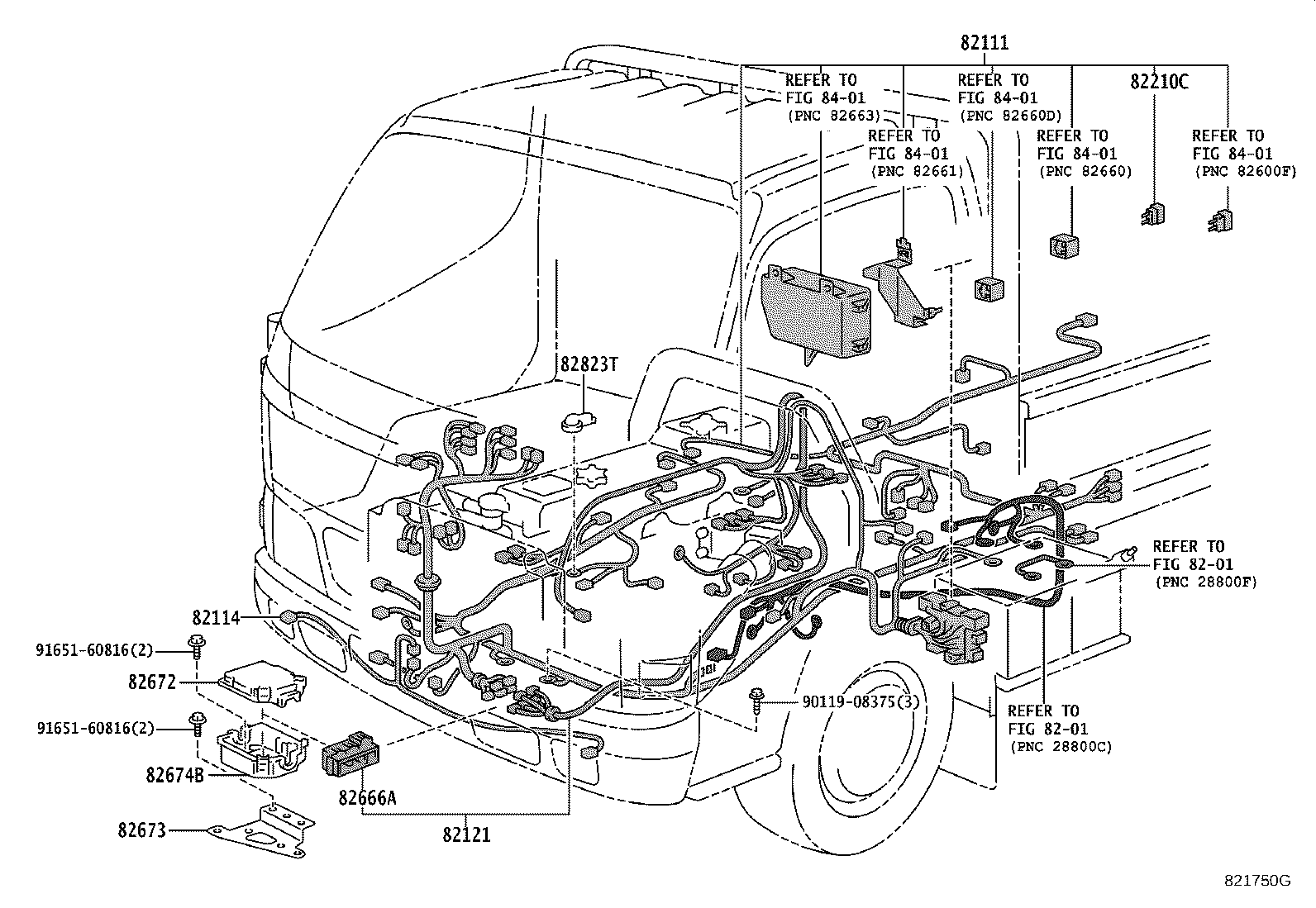 63189-37010 BRACKET, WIRING HARNESS CONNECTOR product image