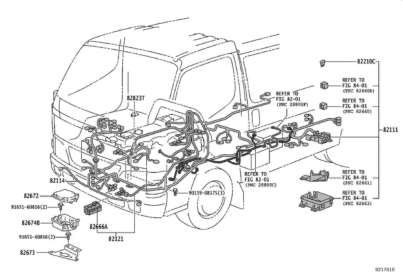 63189-37010 BRACKET, WIRING HARNESS CONNECTOR product image