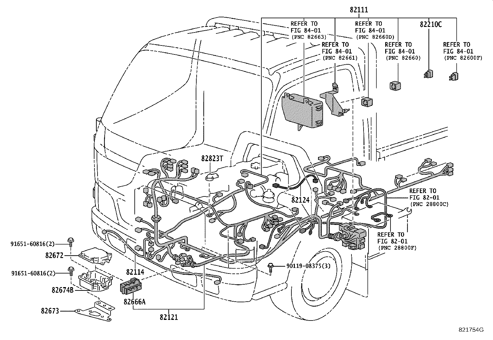 63189-37010 BRACKET, WIRING HARNESS CONNECTOR product image
