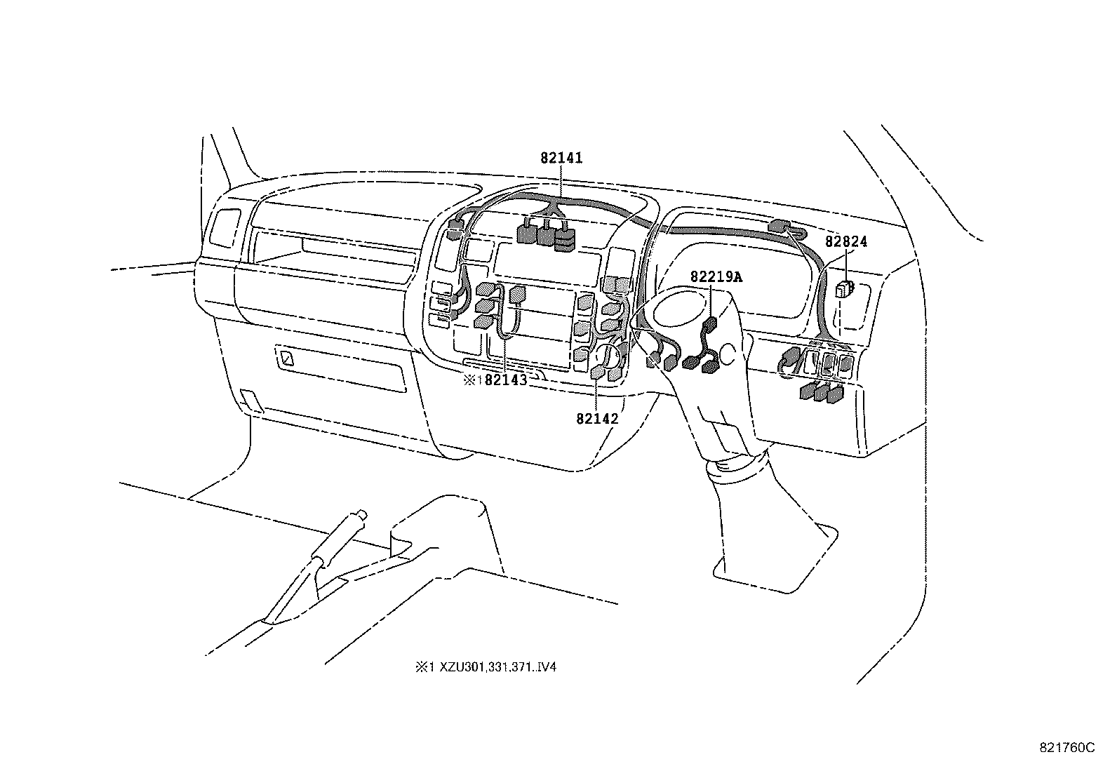63189-37010 BRACKET, WIRING HARNESS CONNECTOR product image