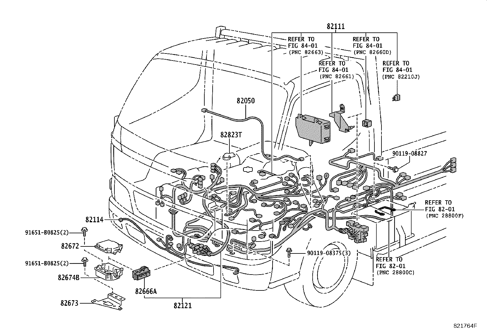 82124-37240 WIRE, ENGINE, NO.4 product image