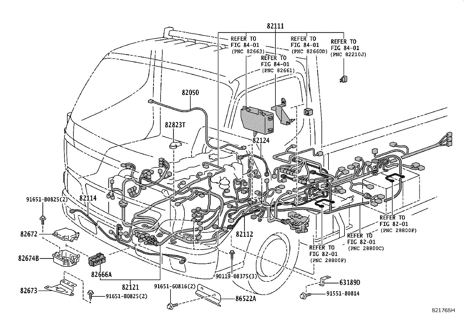 82124-37240 WIRE, ENGINE, NO.4 product image