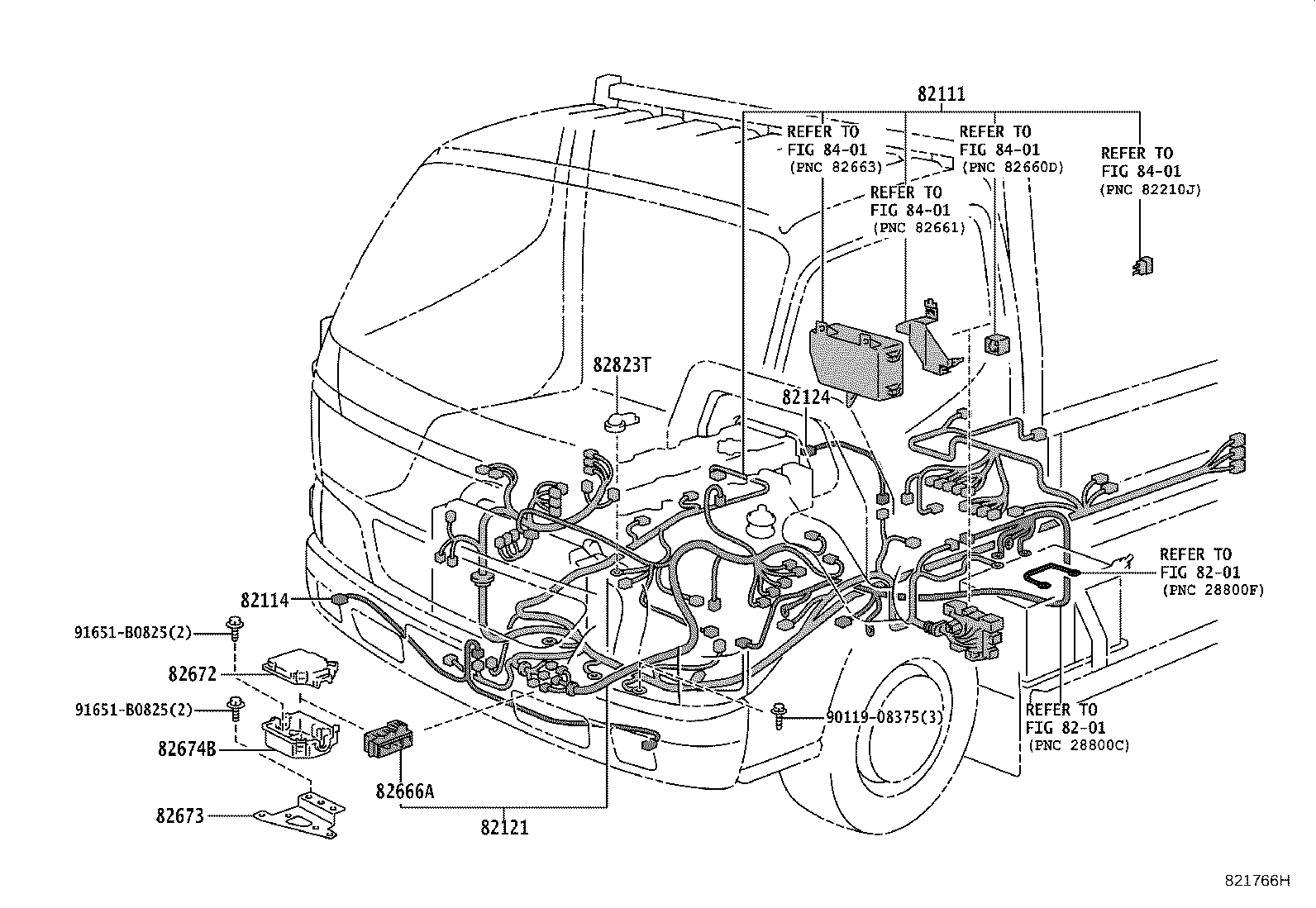82124-37240 WIRE, ENGINE, NO.4 product image