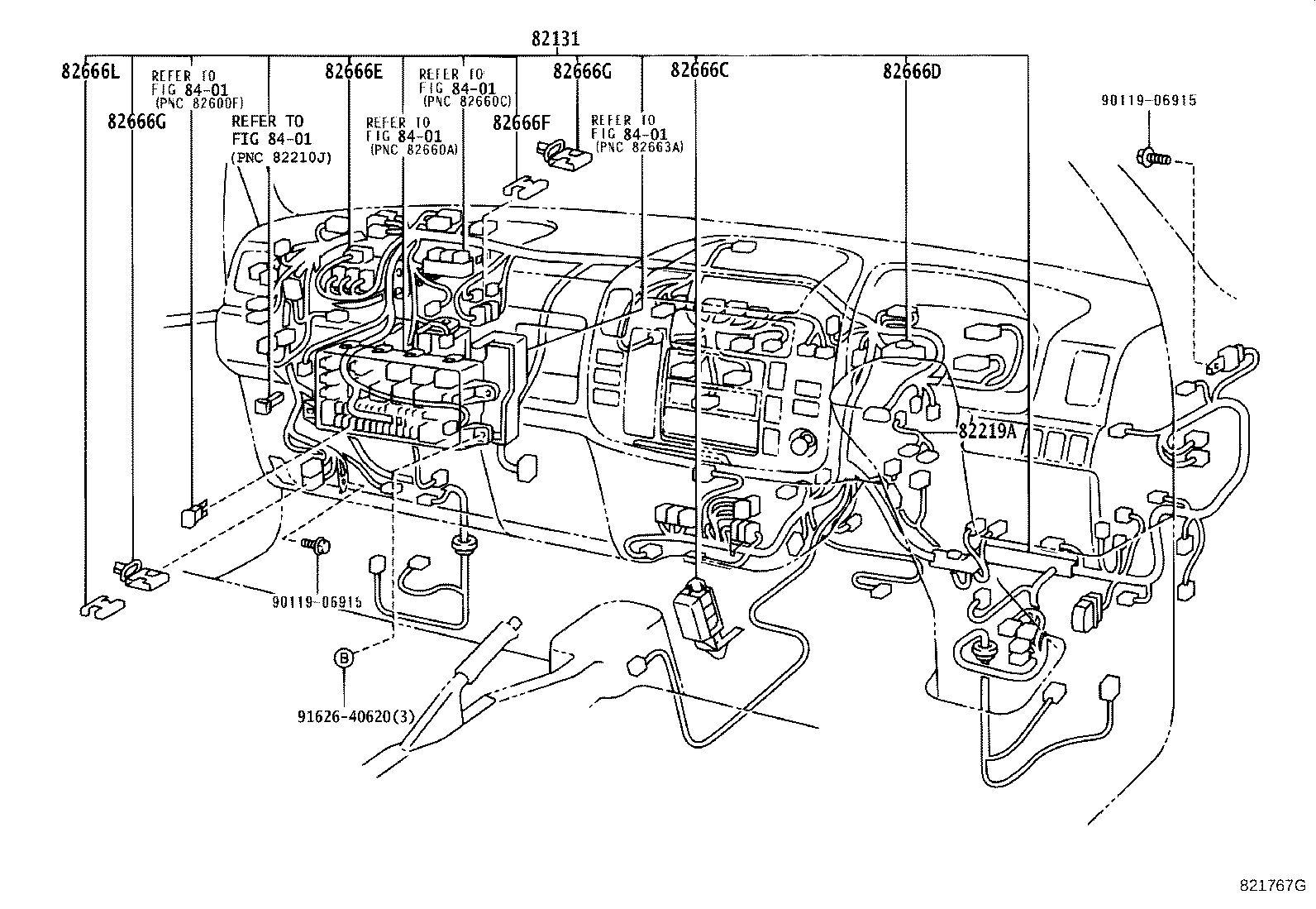 82142-37230 WIRE, INSTRUMENT PANEL, NO.2 product image