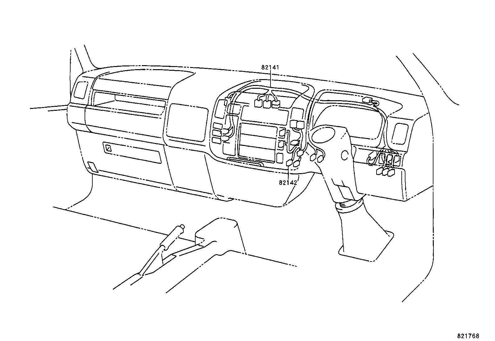 82142-37230 WIRE, INSTRUMENT PANEL, NO.2 product image