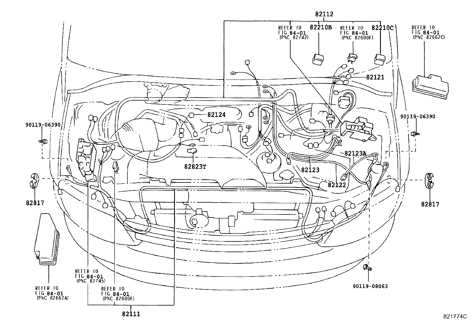 82122-26460 WIRE, ENGINE, NO.2 product image