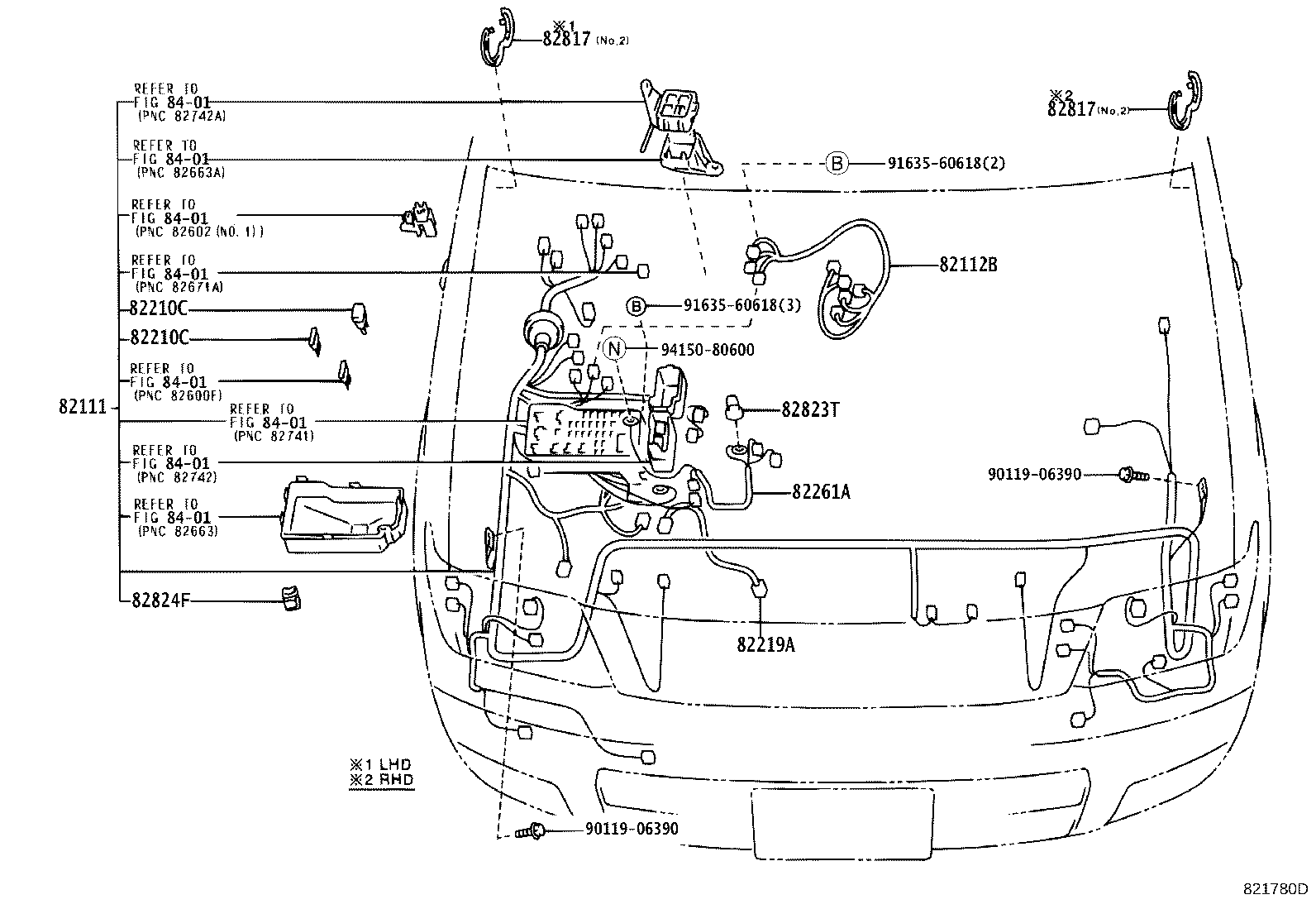 82817-35630 PROTECTOR, WIRING HARNESS, NO.1 product image