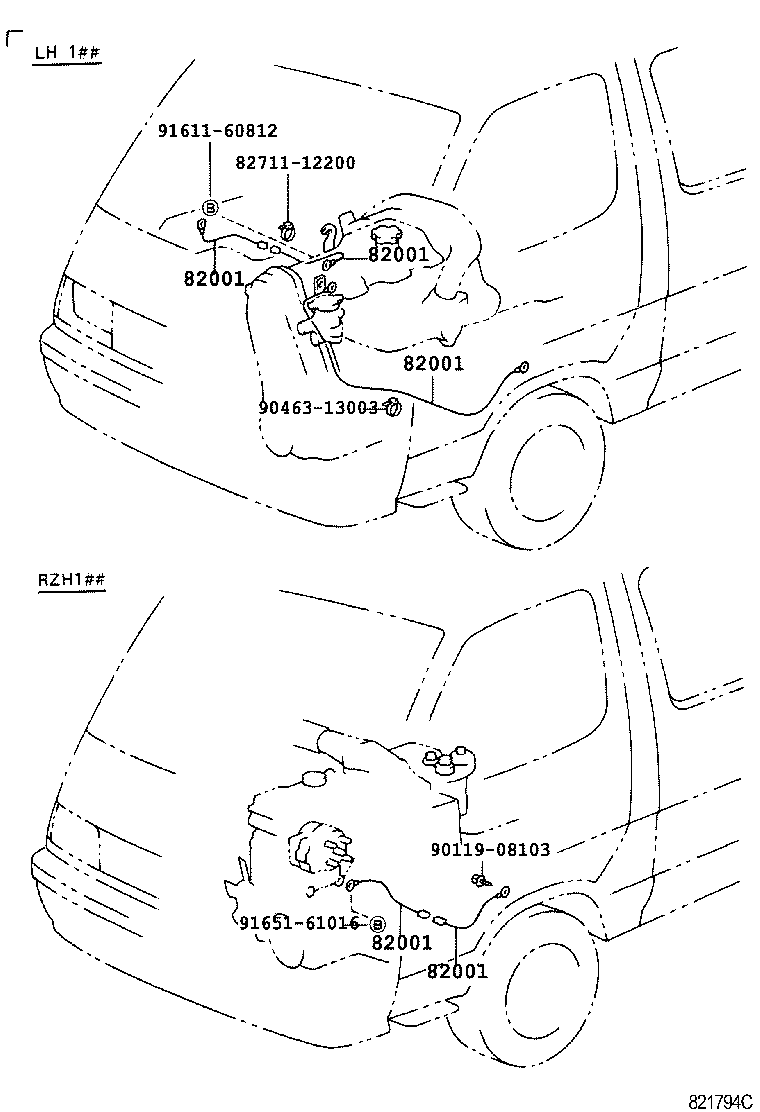 82151-26170 WIRE, FRONT DOOR, RH product image