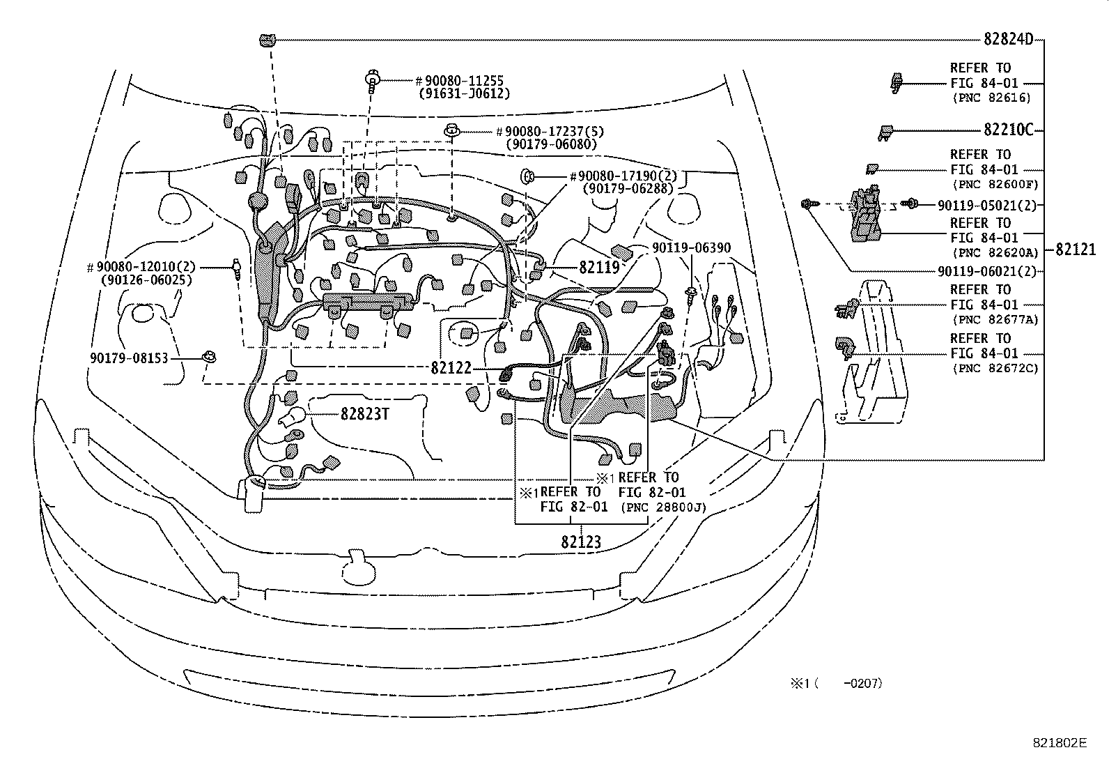 82121-07120 WIRE, ENGINE product image