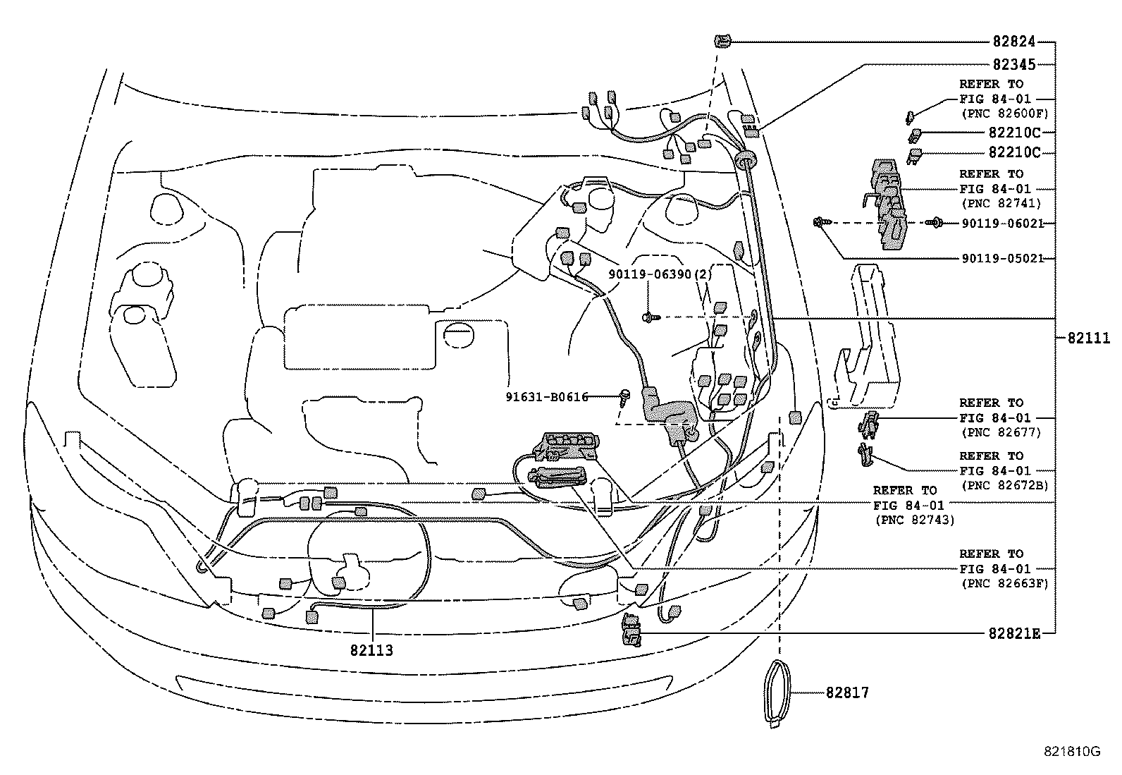 82121-07120 WIRE, ENGINE product image