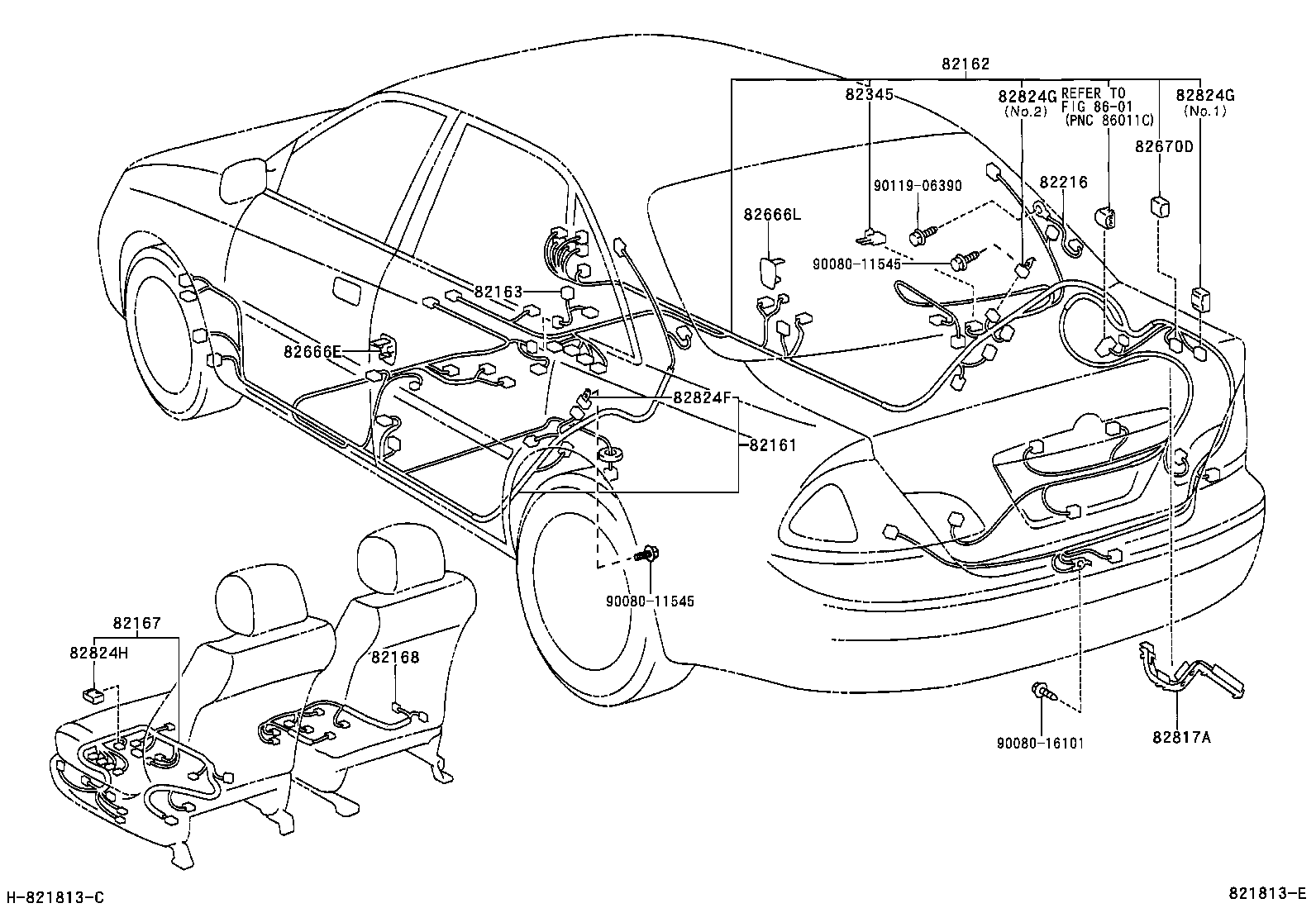 82817-07420 PROTECTOR, WIRING HARNESS, NO.1 product image