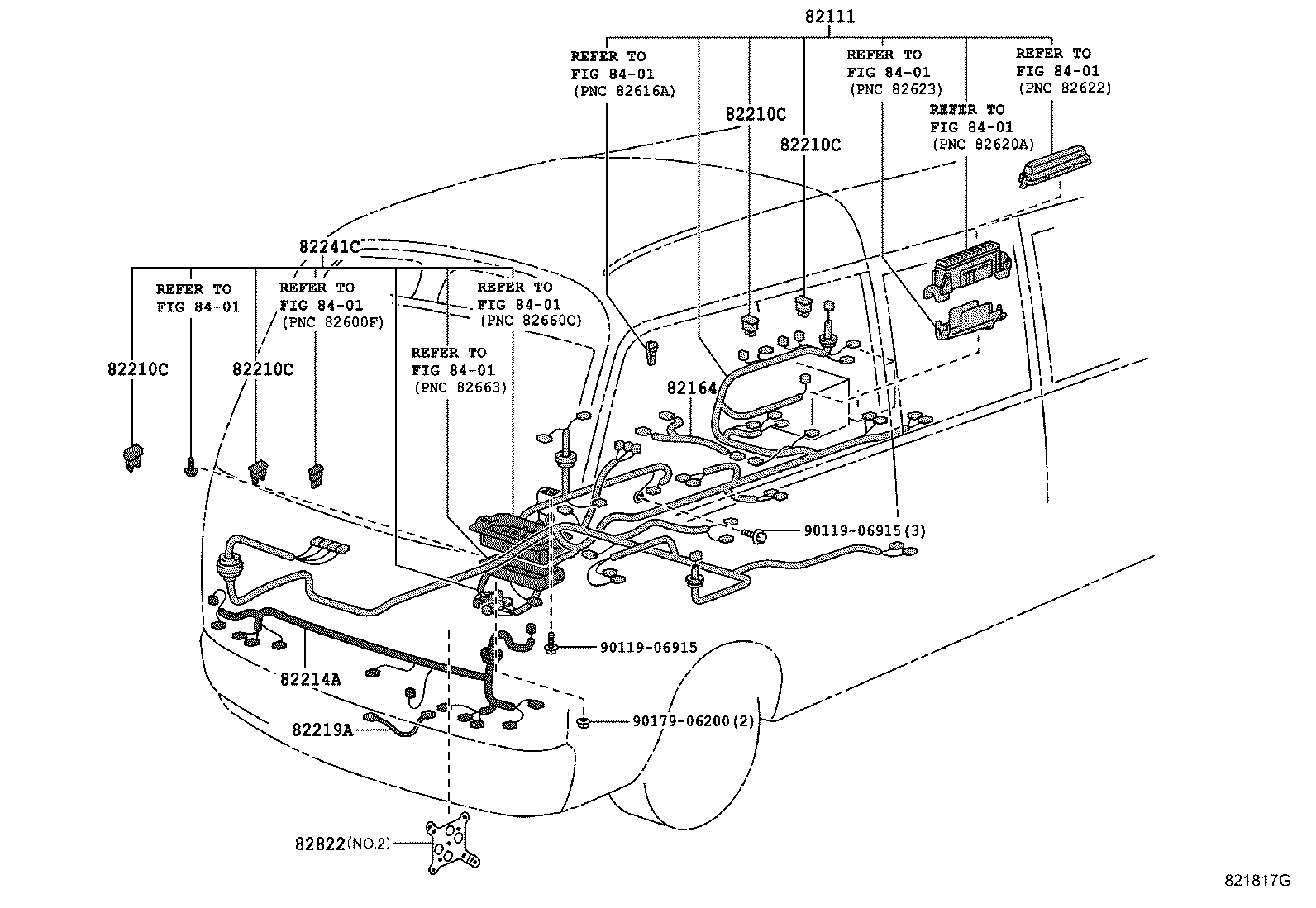 82817-36090 PROTECTOR, WIRING HARNESS, NO.1 product image
