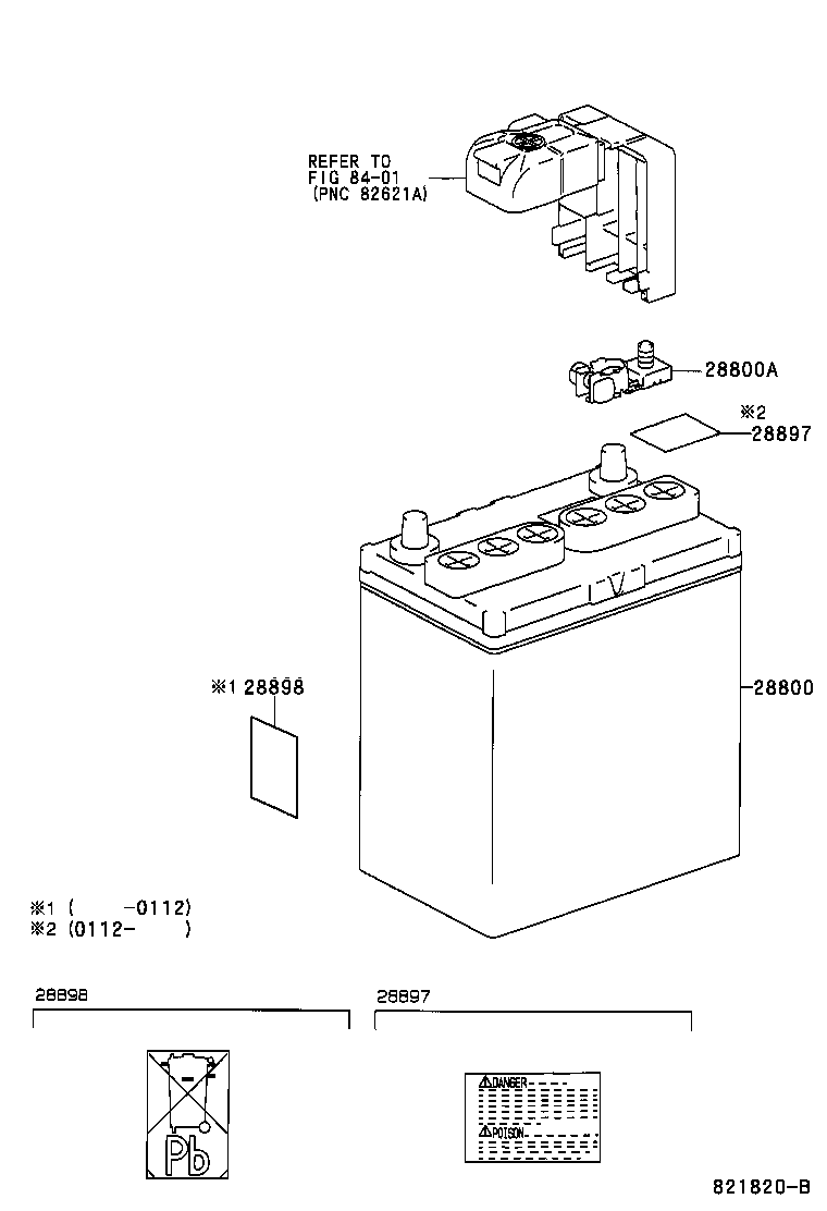 Toyota 28898-46020 PLATE, BATTERY