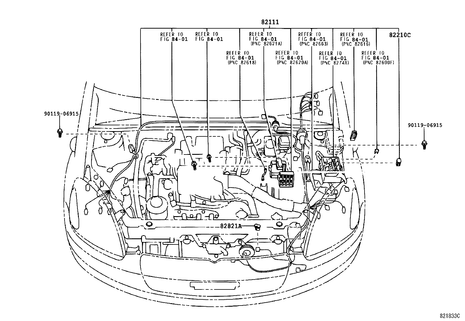 Toyota 82219-52020 WIRE, SENSOR