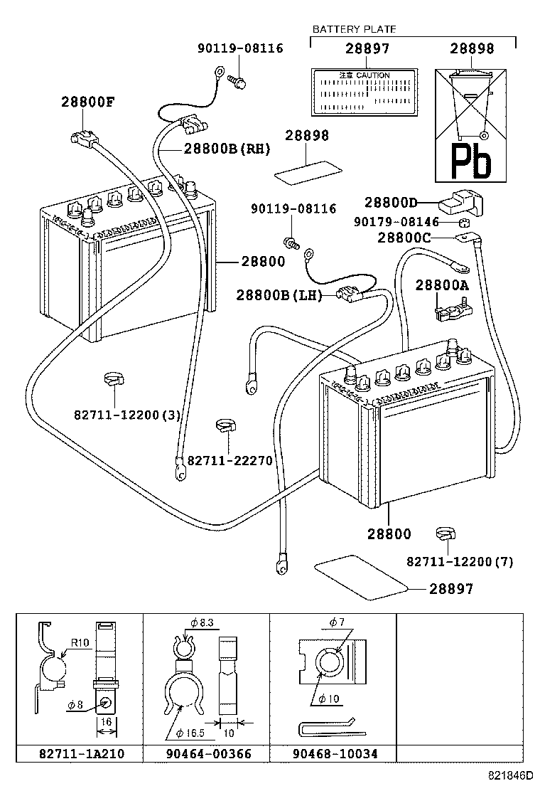 82122-60060 CABLE, BATTERY TO BATTERY product image